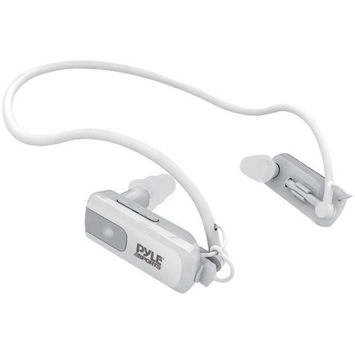 Pyle Pswp4wt 4gb Waterproof Neckband Mp3 Player & Headphones (white)