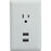 Rca Wp2uwr Wall Plate With 2 Usb Outlets (white)