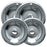 Range Kleen 10142xn Universal Chrome Drip Pans, Style A, Multipack