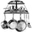 Range Kleen Cw6002r Double-shelf Wall-mount Pot Rack (black)