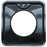 Range Kleen P400 7.75" Porcelain-black Square Gas Drip Pan