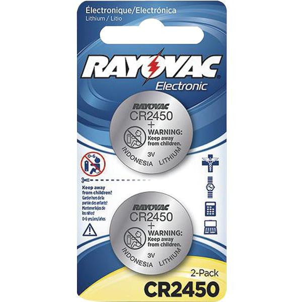Rayovac Kecr2450-2a 3-volt Lithium Keyless Entry Batteries, 2 Pk (cr2450 Size)