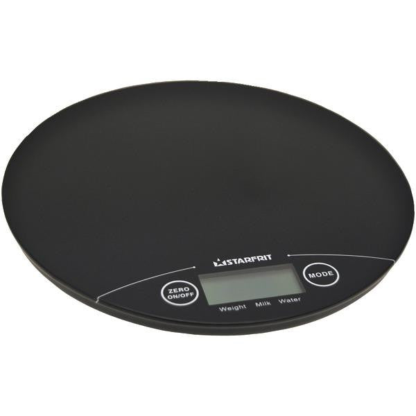 STARFRIT 93756-006-blck 11lb-Capacity Ultraslim Glass Top Digital Scale