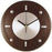 TIMEKEEPER 6014 11" Round Wall Clock (Espresso Brown)