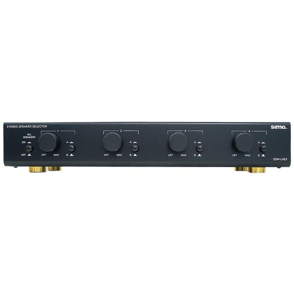 Sima Ssw-l4ex Speaker Selector With Volume Control (4 Pairs)
