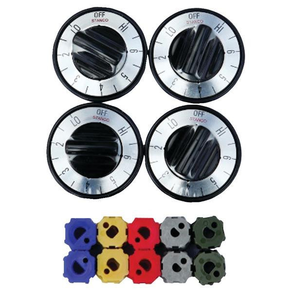 STANCO 70011002 Electric Range Surface Burner Knobs, 4 pk