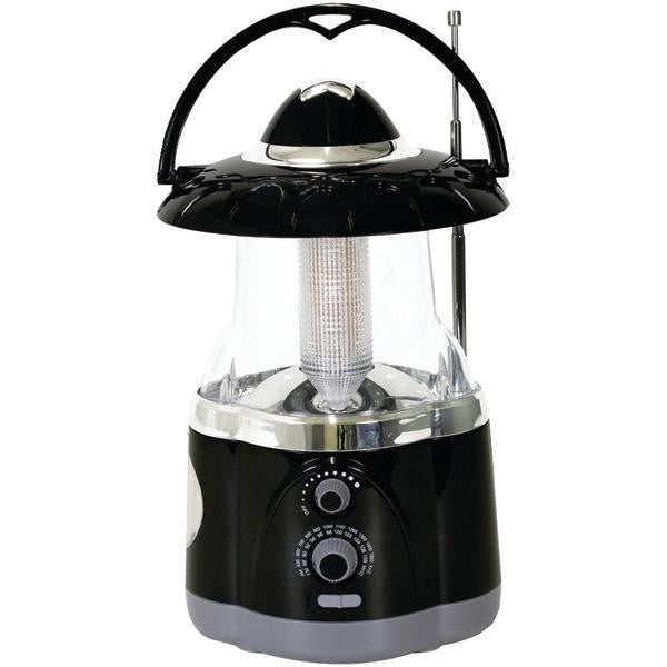 Northpoint 190507 12-led Lantern With 4-led Flashlight & Am-fm Radio (black)