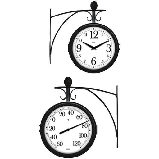 Springfield 91572 Station Thermometer & Clock