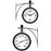 Springfield 91572 Station Thermometer & Clock