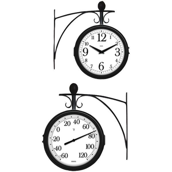 Springfield 91572 Station Thermometer & Clock
