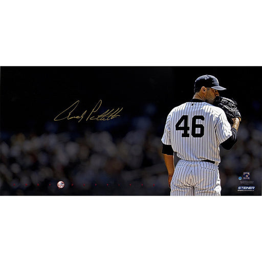 Andy Pettitte Signed 16x32 Sideview Big Sig Photo