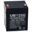 Upg 85983-d5741 Sealed Lead Acid Batteries (12v; 5ah; .187 Tab Terminals; Ub1250)