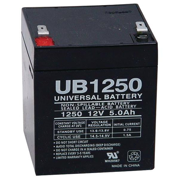 Upg 85983-d5741 Sealed Lead Acid Batteries (12v; 5ah; .187 Tab Terminals; Ub1250)