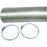 Deflecto A048mx-9 Semi-rigid Flexible Aluminum Duct (with 2 Metal Worm Drive Clamps)