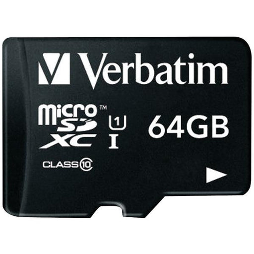 Verbatim 44084 Microsdxc(tm) Card With Adapter (64gb; Class 10)