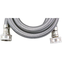 Wms4 Braided Stainless Steel Washing Machine Connector (4-ft, 3-8