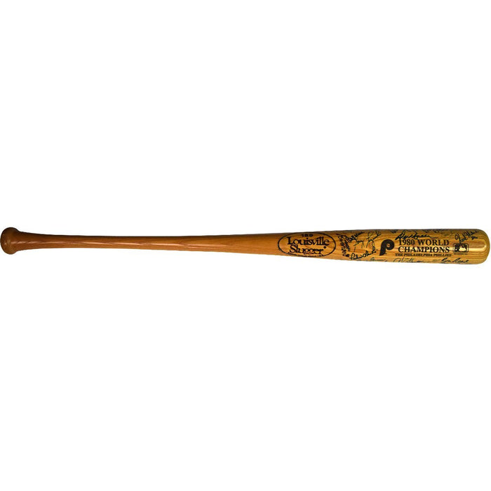 1980 Philadelphia Phillies WS Champs Team Signed 33 Sig Bat JSA