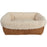 FAUX SUEDE CUFF PET BED
