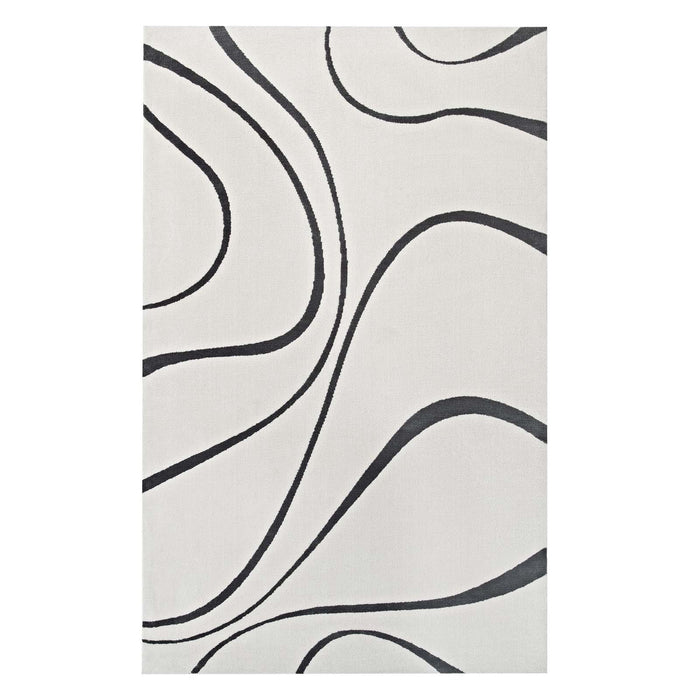 Therese Abstract Swirl 5x8 Area Rug 1002D-58