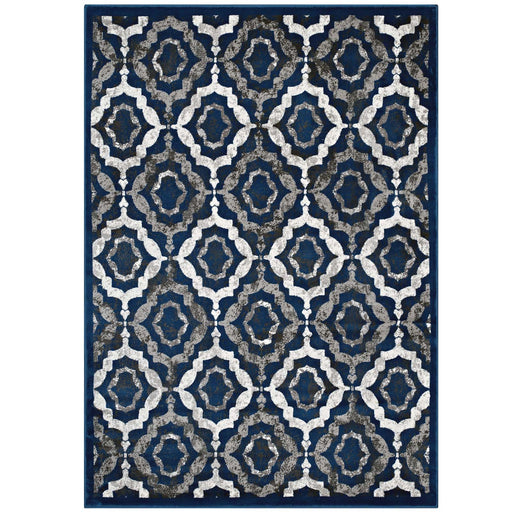 Kalinda Rustic Vintage Moroccan Trellis 5x8 Area Rug 1128A-58