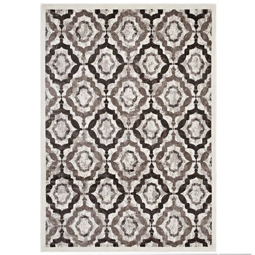 Kalinda Rustic Vintage Moroccan Trellis 5x8 Area Rug 1128C-58