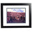 Rudy Ruettiger Signed and Framed Carried Off the Field 8x10 Photo w/ "It Took 27 Years to Play 27 Seconds!" Insc - Flat Black Framed w/ White over Blue matte