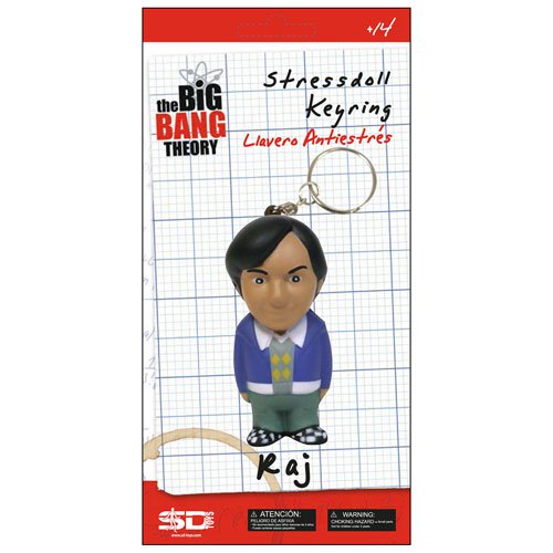 Big Bang Theory Rajesh Koothrappali Stress Toy Key Chain    
