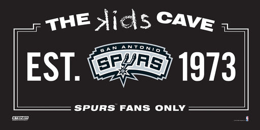 San Antonio Spurs 6x12 Kids Cave Sign