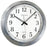 16IN GLV MTL WALL CLK SIL
