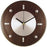 11IN RND CLOCK BRWN