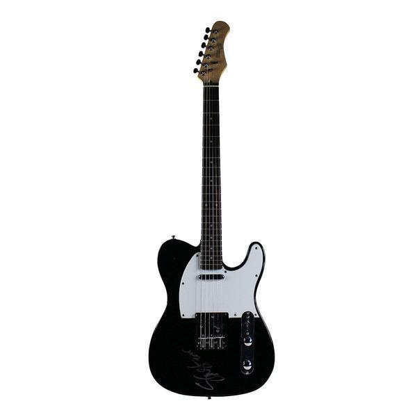 Slash Signed Black Guitar PSA/DNA (Signed In Silver)