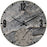 12IN WALL THM/CLK SLATE