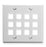 Ic107f12wh - 12port Face - White