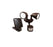 Solar-powered Dual Head Led Light Bronze