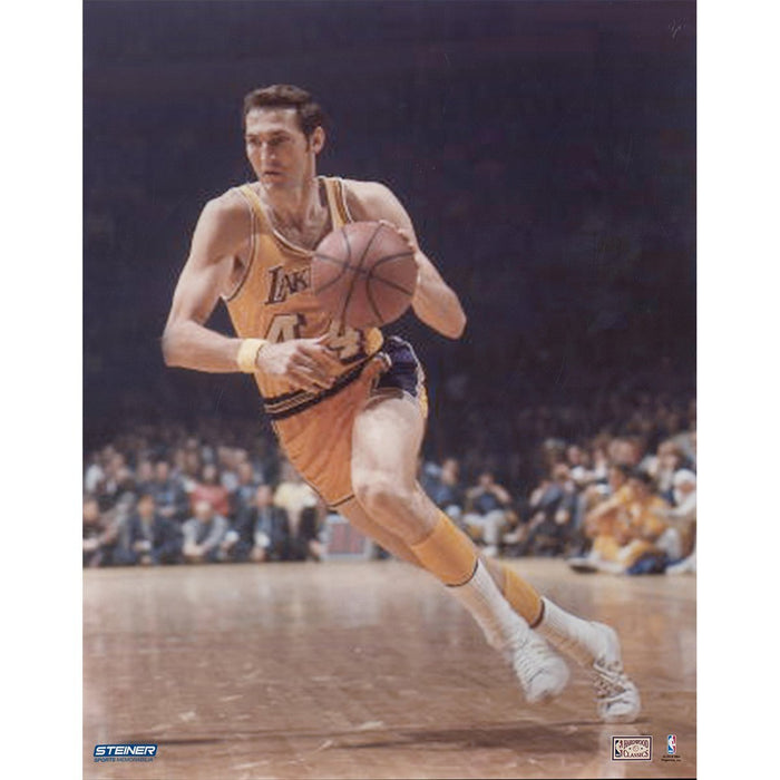 Jerry West Los Angeles Lakers 1970 Finals 16x20 Photo (81449416)