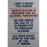 Stadium 15"x25" "Limit 2 Beers Per Person....." Replica Aluminum Sign