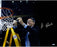 Jim Boeheim Cutting Down Net Horizontal Black Background 16x20 Photo (Signed in Silver)