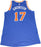 Lou Amundson New York Knicks 2015-16 Game Used #17 Blue Jersey (2/19/2016 at Brooklyn Nets) (2XL) (NKN02780)