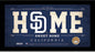 San Diego Padres 6x12 Home Sweet Home Sign with Game-Used Dirt from Petco Park