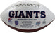 New York Giants White Panel Jarden Signature Football