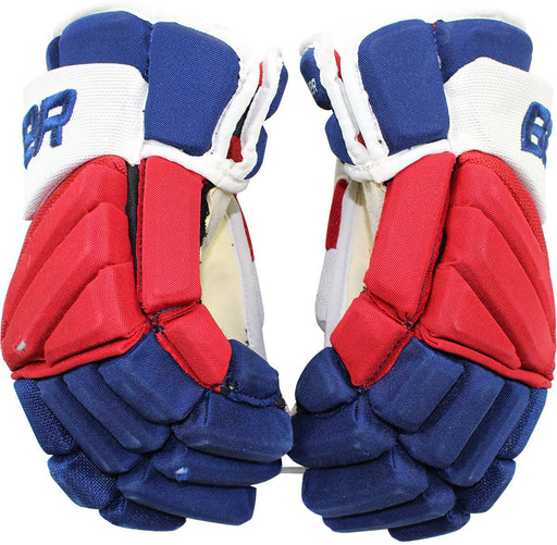 Dylan McIlrath New York Rangers 2015-2016 Season Game Used Bauer APX2 Gloves (Pair)