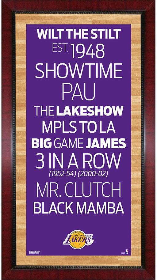 Los Angeles Lakers Subway Sign 16x32 Wall Art
