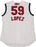 Juan Lopez #59 Cincinnati Reds 2009 Civil Rights Game Used Jersey (Vest) (LH191349)