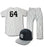 Cesar Cabral 2013 Team Issued Set - BP Hat Home BP Jersey Pinstripe Jersey & Pants
