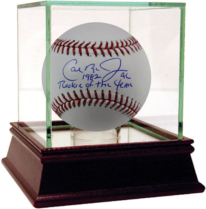 Cal Ripken Jr Signed OMLB Baseball w/ 1982 AL ROY Insc JSA COA