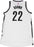 Markel Brown Jersey - Brooklyn Nets 2014-2015 Season Game Used #22 White Jersey (L) (Used 12/17  1/24) (BKN01031)