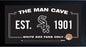 Chicago White Sox Man Cave Framed 10x20 Sign w/ Authentic Game-Used Dirt Capsule (MLB Auth)