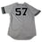Chad Green Signed New York Yankees 2017 ALDS Game Used #57 Grey Jersey 10/5-10/11/17(JC052517)(46)