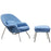 LEXMOD EEI-113 WOMB LOUNGE CHAIR WITH OTTOMAN 9 COLORS FREE SHIPPING