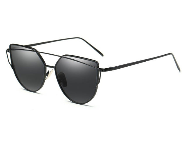 Brand Designer Cat Eye Sunglasses Women's Fashion Sun Glasses Women's Mirror Fashion Eyewear